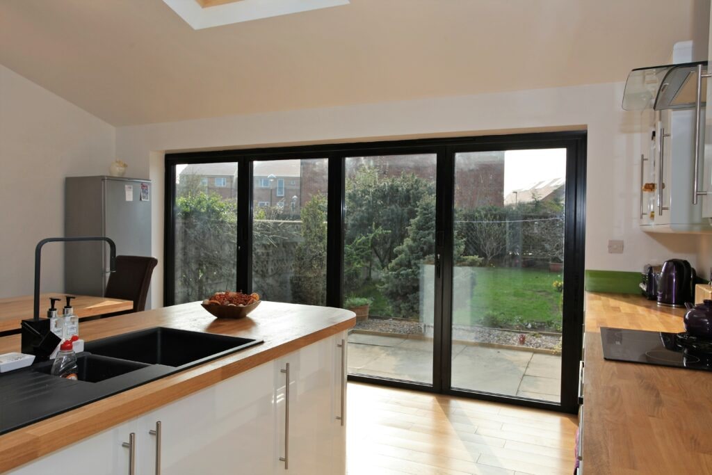 Part L 2022 changes showing new bifolds in a new extension