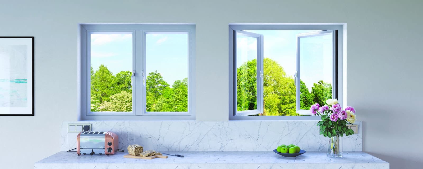 origin aluminium windows in a new home